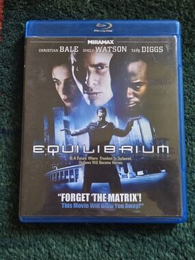 Equilibrium Blu-ray Miramax 2002 Christian Bale Sci-Fi Action Dystopian Thriller